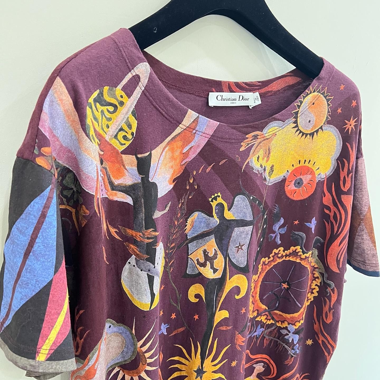 Dior Christian Dior Zodiac Print Short Sleeve T-Shirt Size M Size M / US 6-8 / IT 42-44 - 7 Thumbnail
