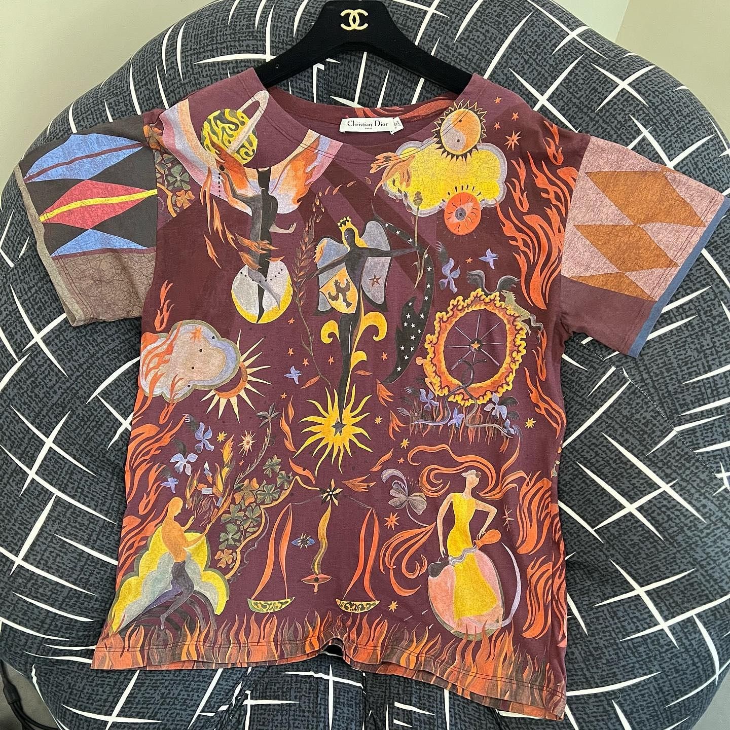 Dior Christian Dior Zodiac Print Short Sleeve T-Shirt Size M Size M / US 6-8 / IT 42-44 - 5 Thumbnail