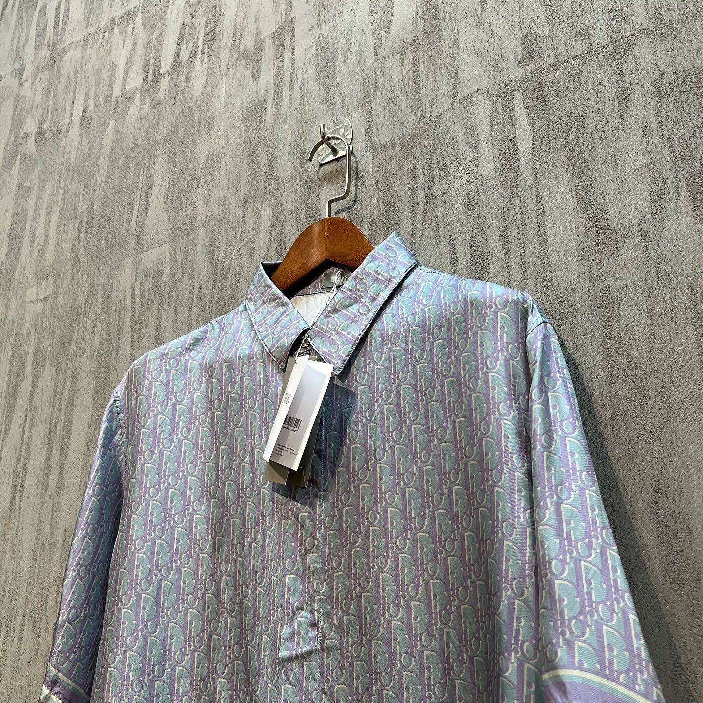 Dior Dior Oblique Silk Shirt Size XL Size US XL / EU 56 / 4 - 5 Thumbnail