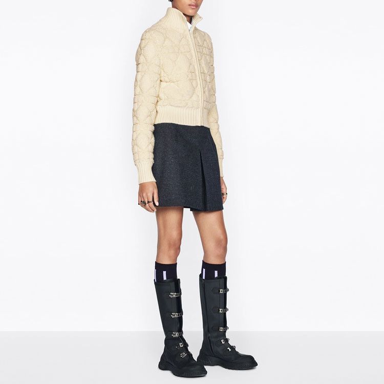 Dior Dior Quilted Knit Zip-Up Jacket Size 44 Size L / US 10 / IT 46 - 13 Thumbnail