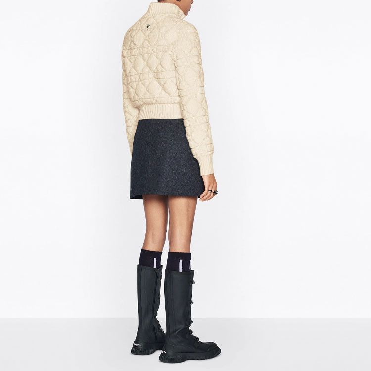 Dior Dior Quilted Knit Zip-Up Jacket Size 44 Size L / US 10 / IT 46 - 12 Thumbnail