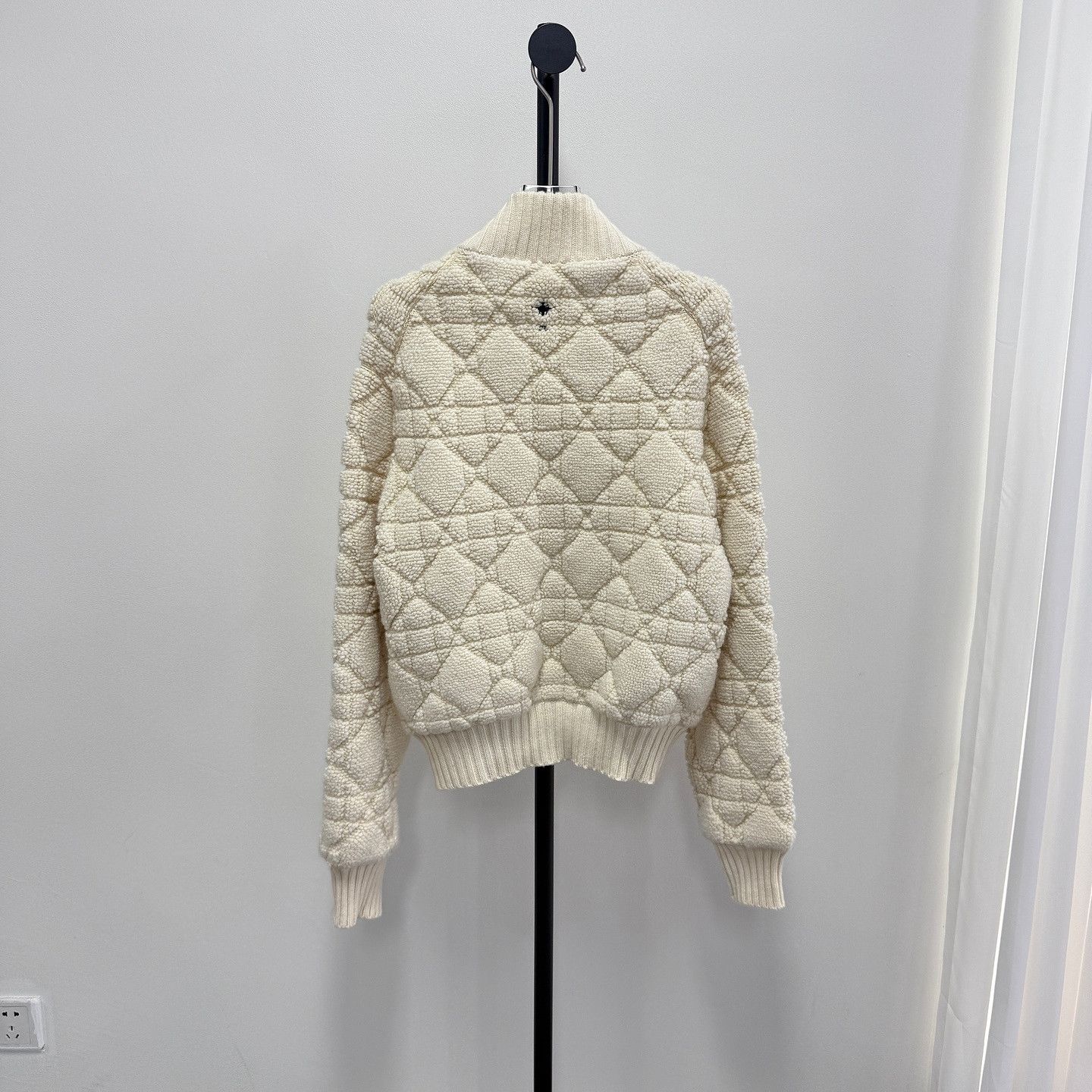 Dior Dior Quilted Knit Zip-Up Jacket Size 44 Size L / US 10 / IT 46 - 2 Thumbnail