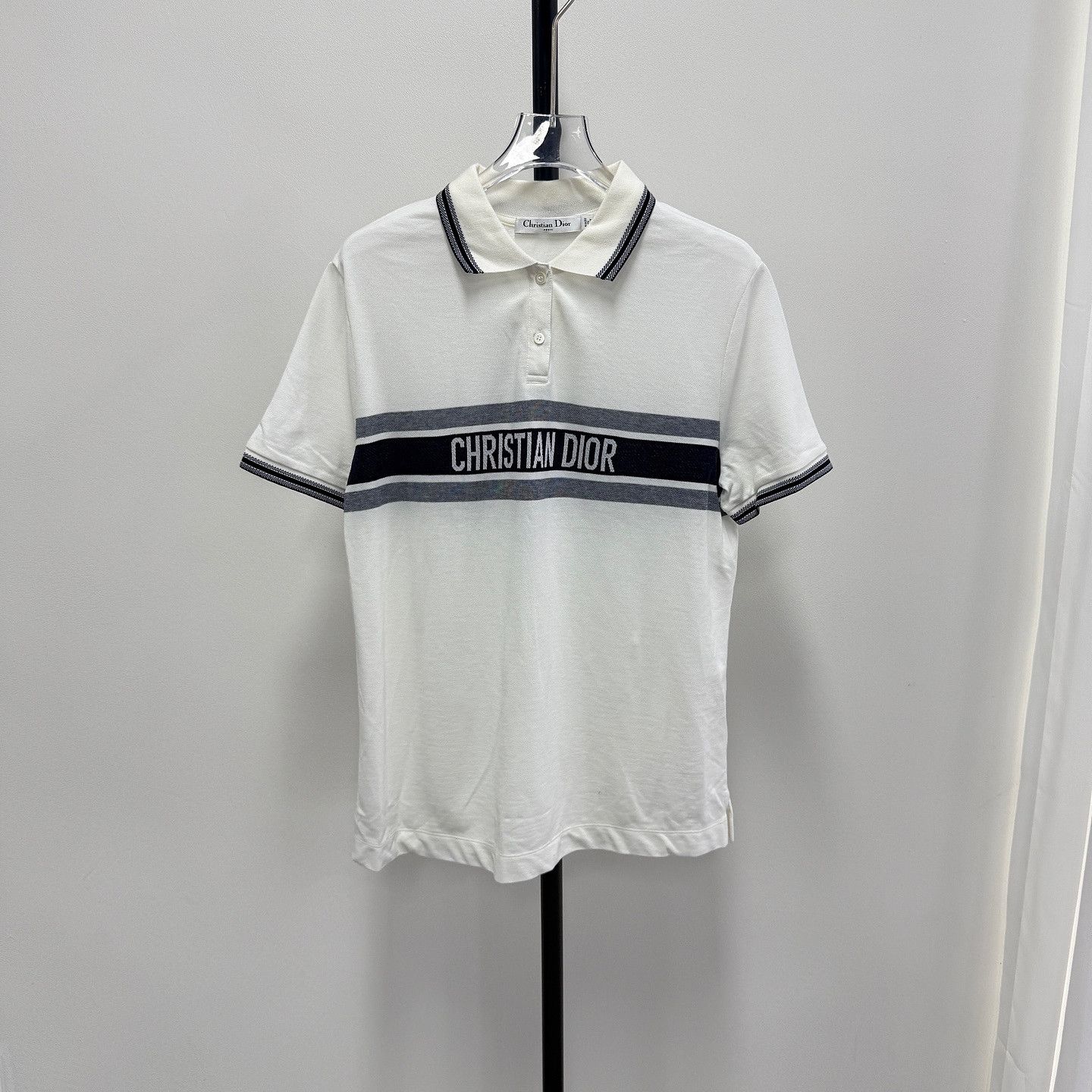 Dior Dior Striped Polo Shirt Size L Size L / US 10 / IT 46 - 6 Thumbnail