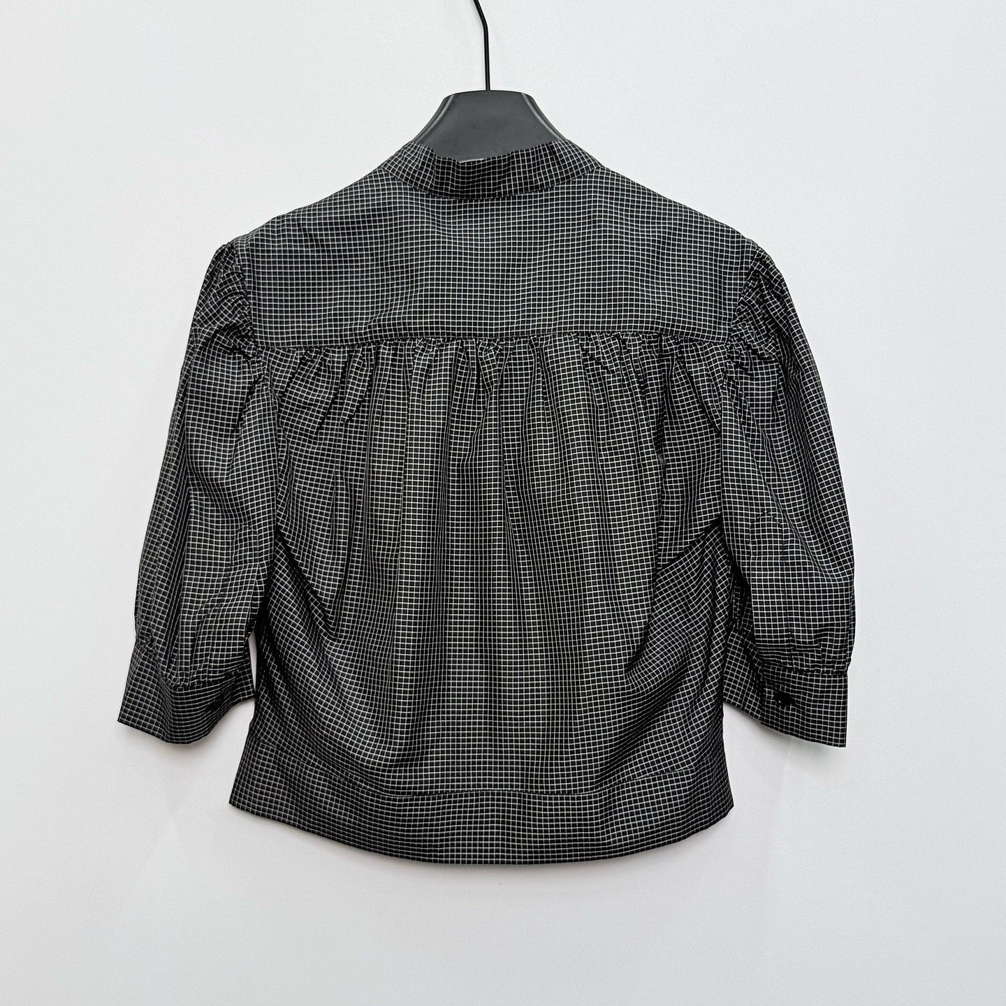 Dior Christian Dior Grid Silk Tie-Neck Blouse Size 38 Size XS / US 0-2 / IT 36-38 - 2 Thumbnail
