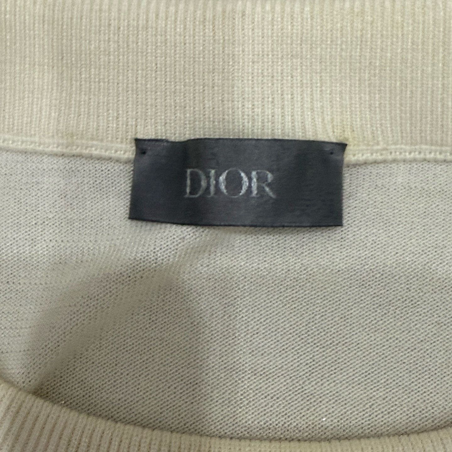 Dior Dior Rose Logo Knit Sweater White Size M Size US M / EU 48-50 / 2 - 3 Thumbnail