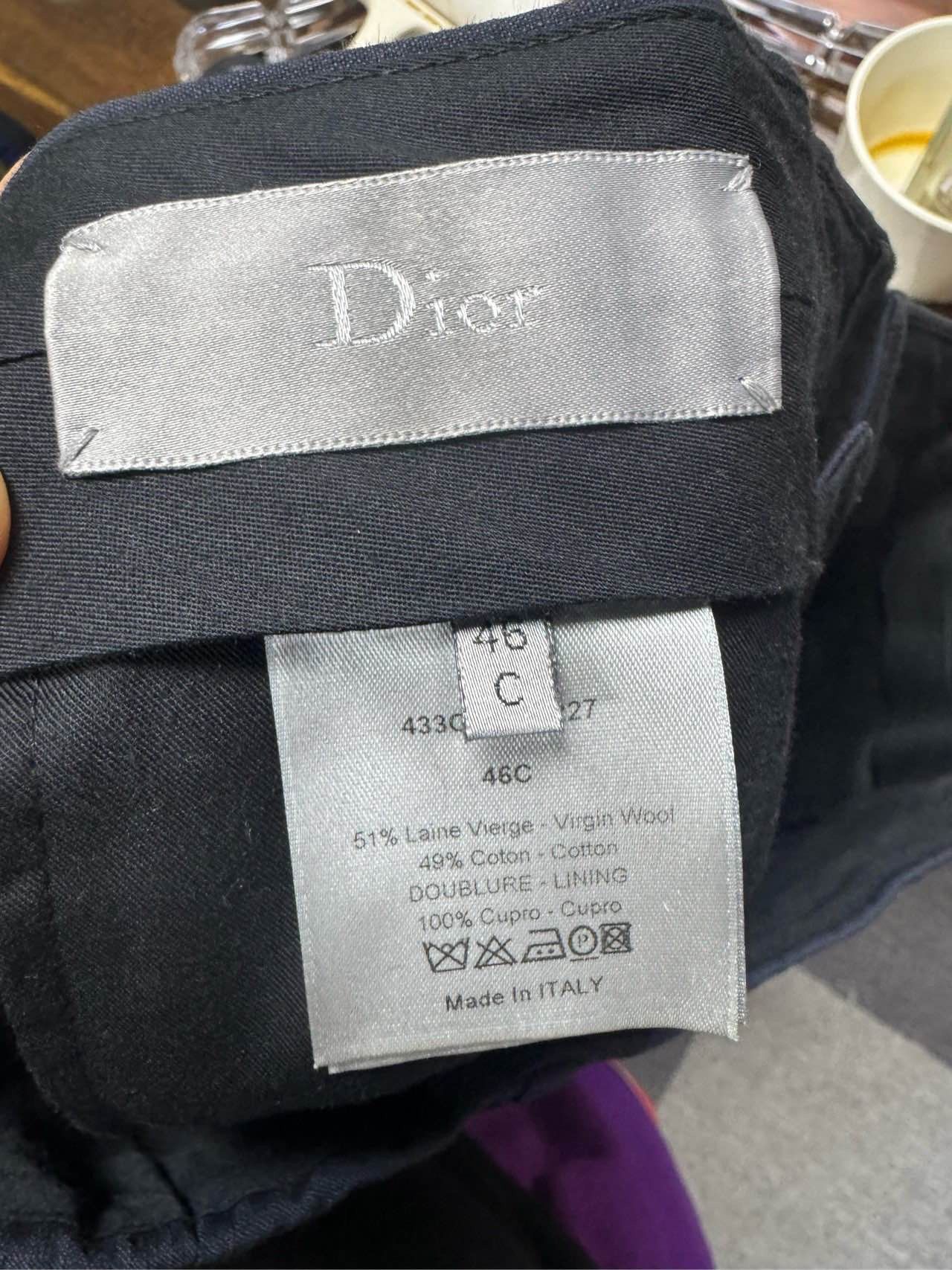 Dior Dior Virgin Wool Blend Trousers Size US 30 Size US 30 / EU 46 - 4 Thumbnail