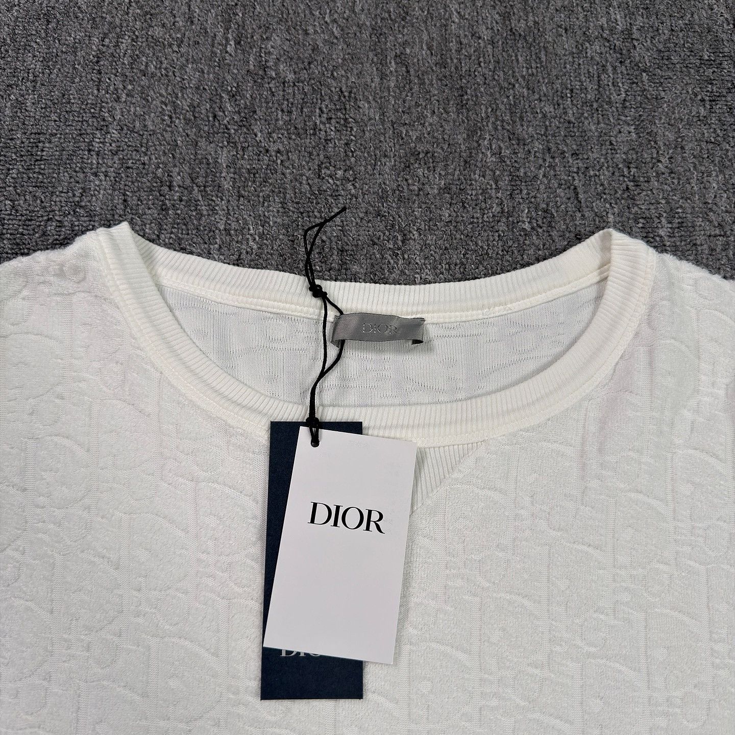 Dior Dior Oblique Jacquard T-Shirt Size L Size US L / EU 52-54 / 3 - 3 Thumbnail