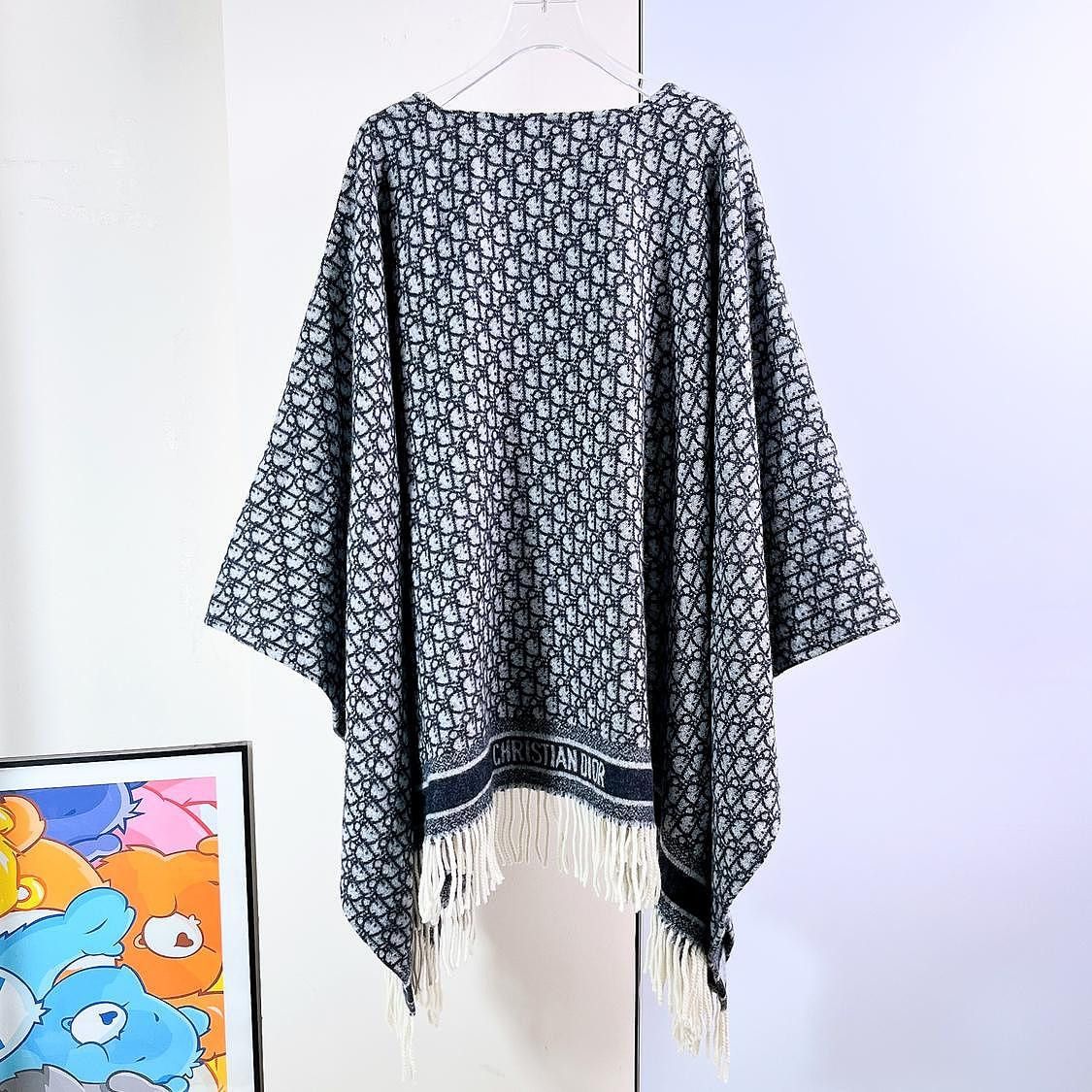 Dior Christian Dior Oblique Cashmere Shawl Size ONE SIZE - 2 Thumbnail