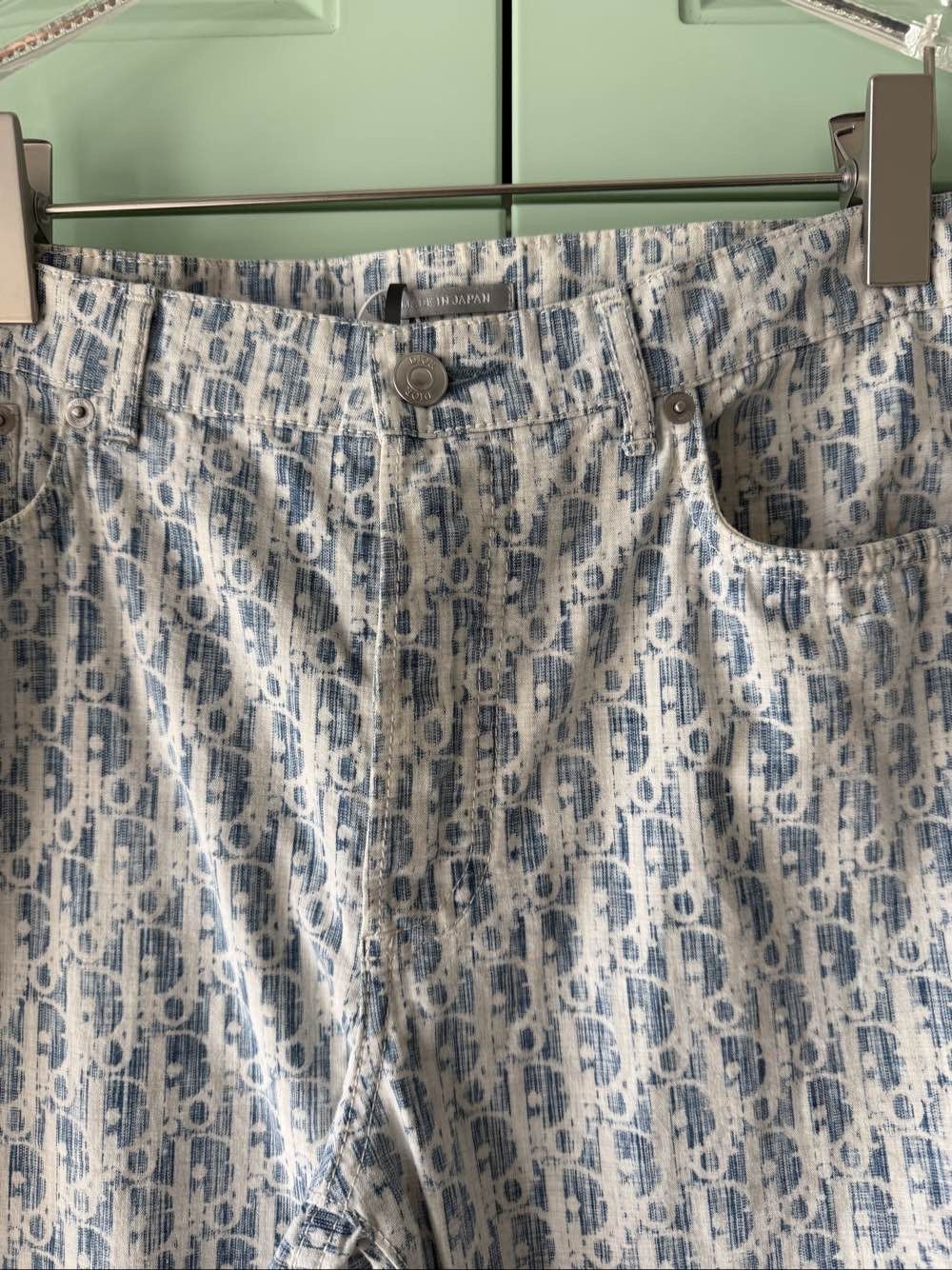 Dior Dior Oblique Print Denim Jeans Size 32 Size US 32 / EU 48 - 10 Thumbnail