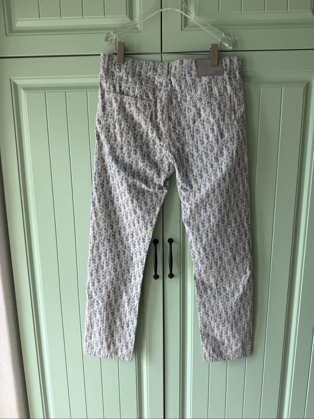 Dior Dior Oblique Print Denim Jeans Size 32 Size US 32 / EU 48 - 2 Thumbnail