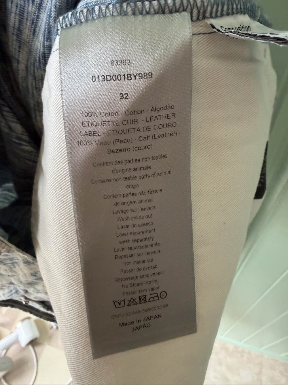 Dior Dior Oblique Print Denim Jeans Size 32 Size US 32 / EU 48 - 4 Thumbnail