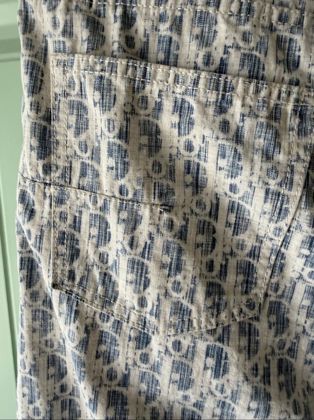 Dior Dior Oblique Print Denim Jeans Size 32 Size US 32 / EU 48 - 6 Thumbnail