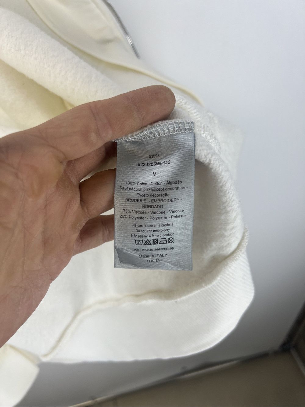Dior Dior Bee Embroidery Zip Hoodie White Size M Size US M / EU 48-50 / 2 - 4 Thumbnail