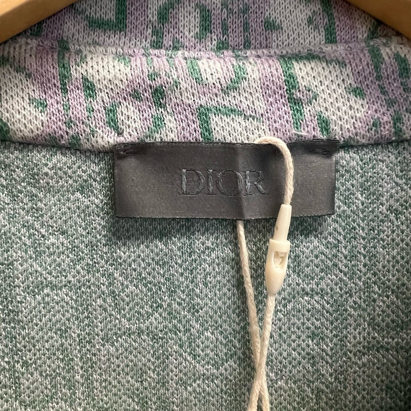 Dior Dior Oblique Monogram Knit Button Up Shirt XL Size US XL / EU 56 / 4 - 3 Thumbnail