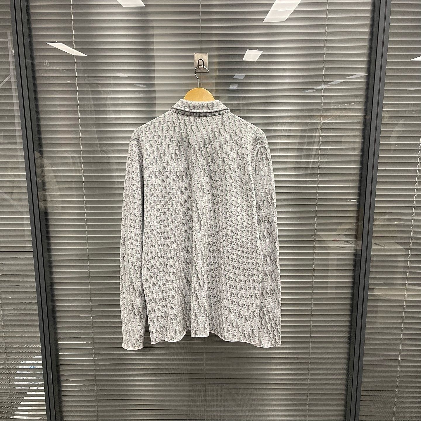 Dior Dior Oblique Monogram Knit Button Up Shirt XL Size US XL / EU 56 / 4 - 2 Thumbnail