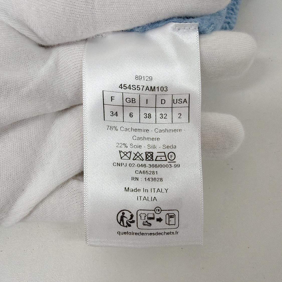 Dior Dior Miss Dior Logo Cashmere Silk Sweater Size 34 Size XS / US 0-2 / IT 36-38 - 4 Thumbnail