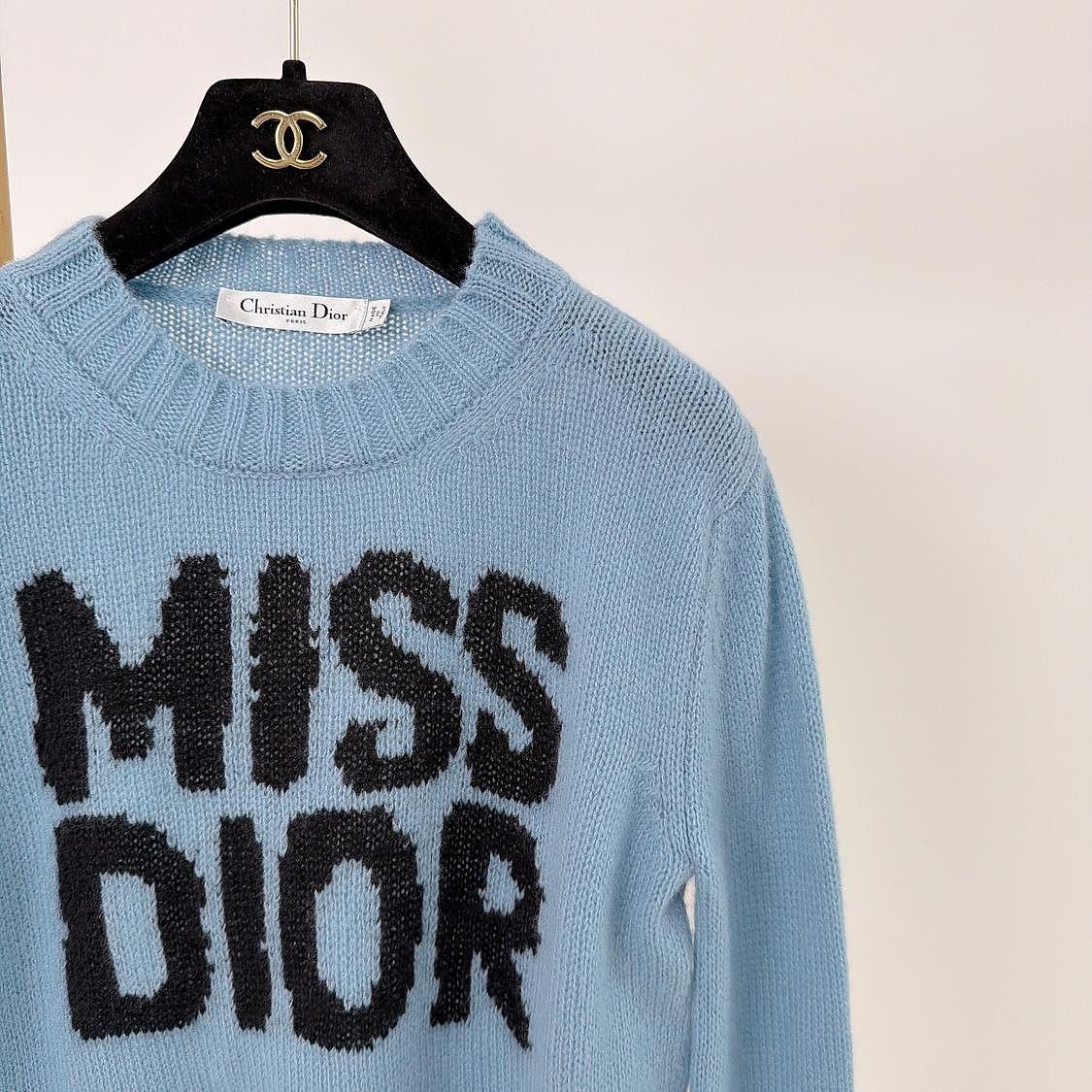 Dior Dior Miss Dior Logo Cashmere Silk Sweater Size 34 Size XS / US 0-2 / IT 36-38 - 5 Thumbnail