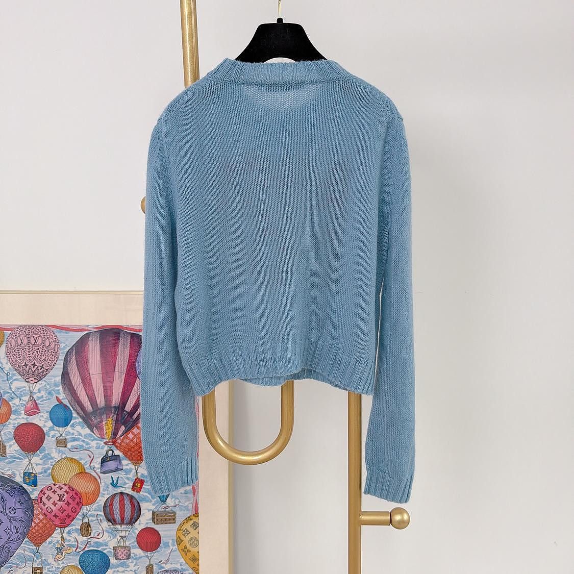 Dior Dior Miss Dior Logo Cashmere Silk Sweater Size 34 Size XS / US 0-2 / IT 36-38 - 2 Thumbnail