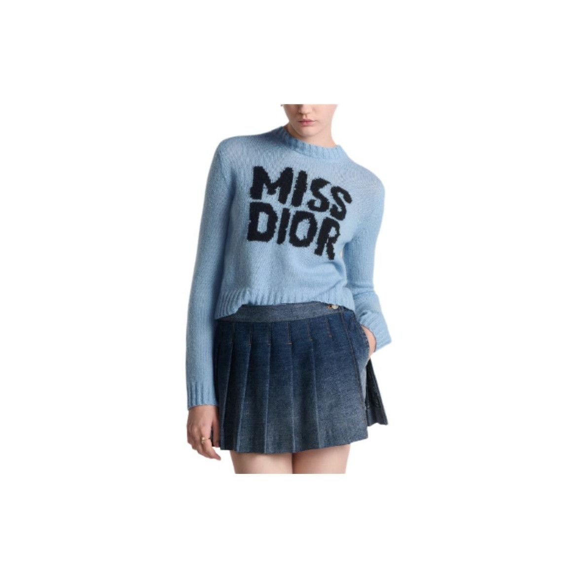 Dior Dior Miss Dior Logo Cashmere Silk Sweater Size 34 Size XS / US 0-2 / IT 36-38 - 9 Thumbnail