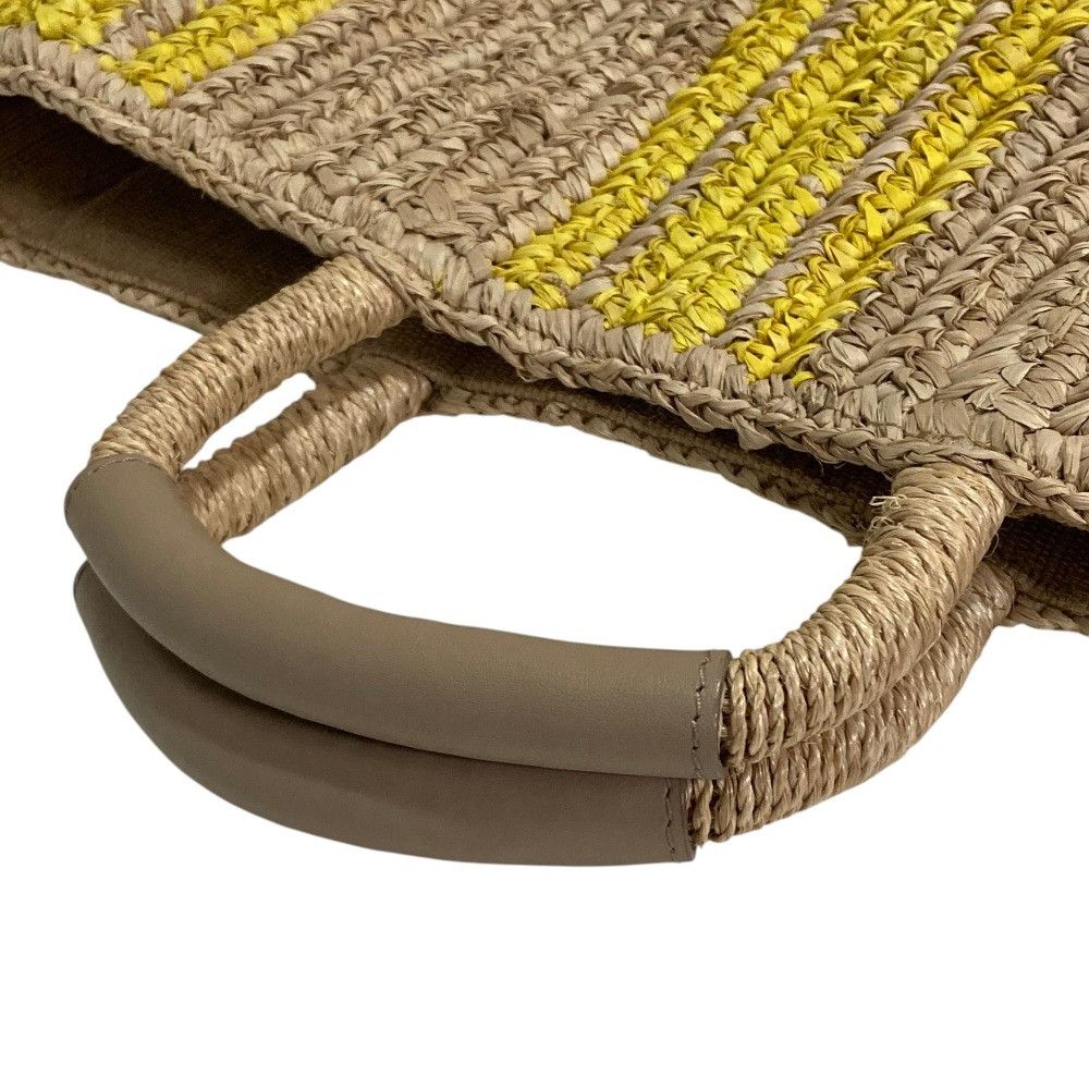 Other Other VIOLA d'ORO Leather Raffia Tote Bag Plant-based Tote Bag DUTY FREE for USA Size ONE SIZE - 5 Thumbnail