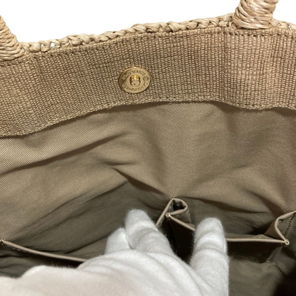 Other Other VIOLA d'ORO Leather Raffia Tote Bag Plant-based Tote Bag DUTY FREE for USA Size ONE SIZE - 9 Thumbnail
