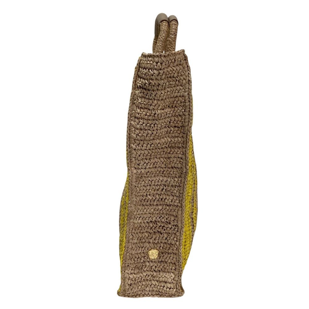 Other Other VIOLA d'ORO Leather Raffia Tote Bag Plant-based Tote Bag DUTY FREE for USA Size ONE SIZE - 2 Thumbnail