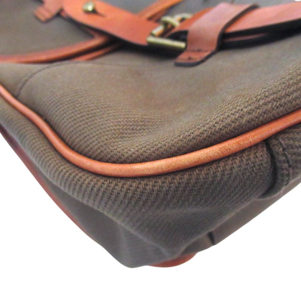 Ralph Lauren Ralph Lauren Polo Ralph Lauren Leather Canvas 2way Messenger Bag Leather Shoulder Bag DUTY FREE for USA Size ONE SIZE - 7 Thumbnail