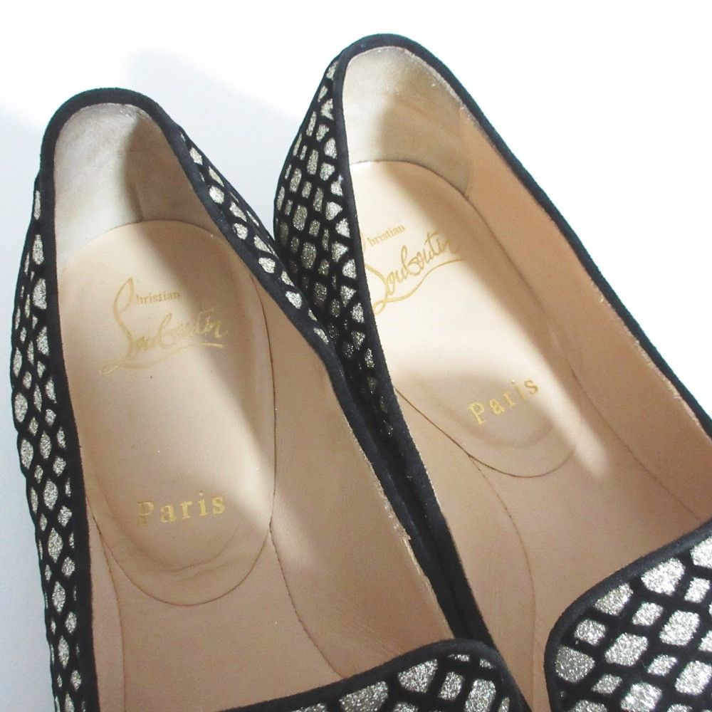 Christian Louboutin Christian Louboutin Christian Louboutin Glitter Loafers Textile Shoes DUTY FREE for USA Size ONE SIZE - 5 Thumbnail