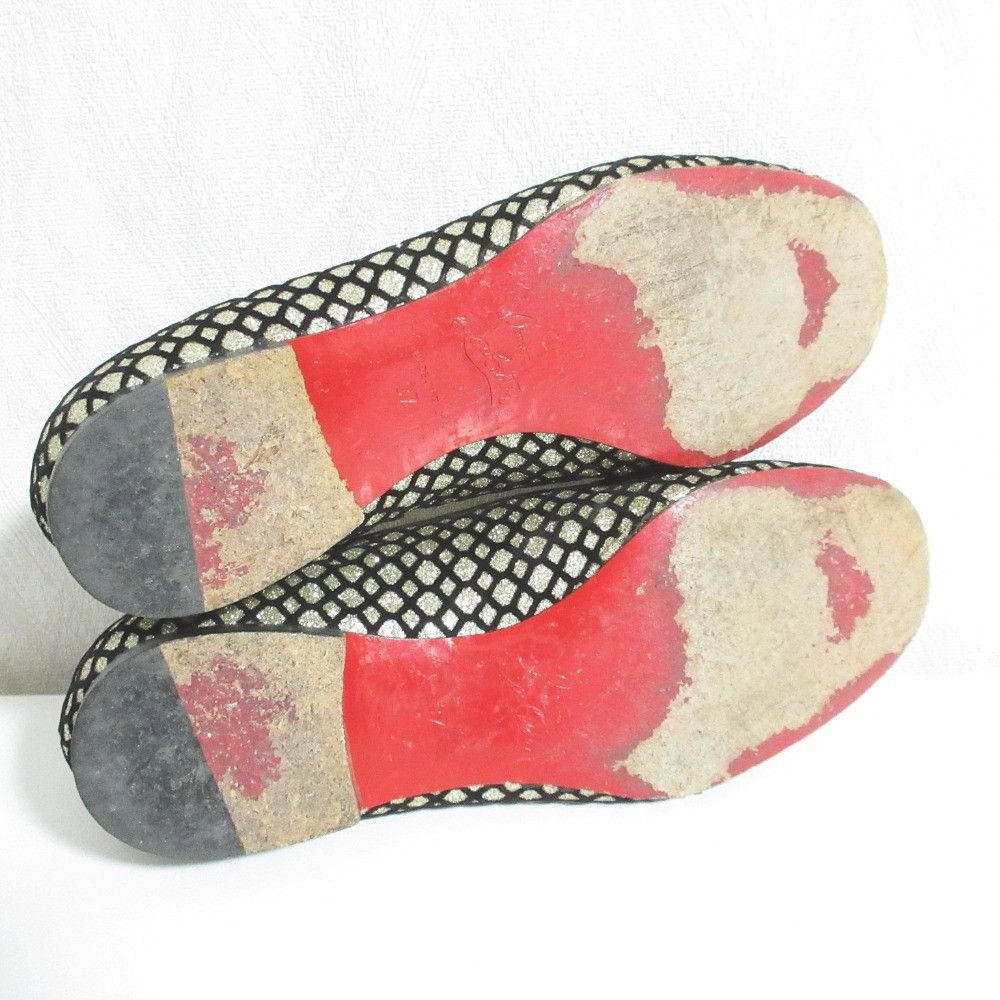 Christian Louboutin Christian Louboutin Christian Louboutin Glitter Loafers Textile Shoes DUTY FREE for USA Size ONE SIZE - 6 Thumbnail