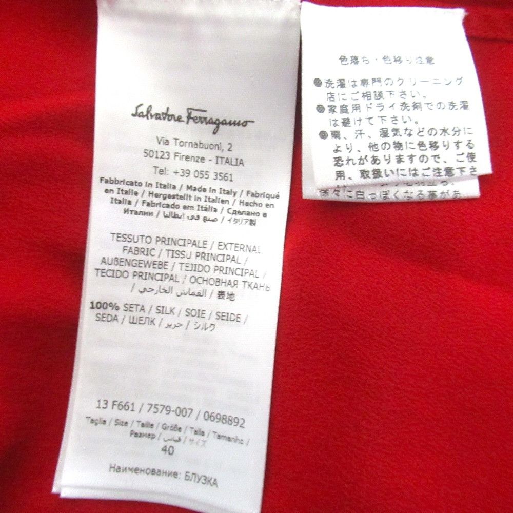 Salvatore Ferragamo Salvatore Ferragamo Salvatore Ferragamo Silk Pullover Blouse Textile Tops DUTY FREE for USA Size ONE SIZE - 7 Thumbnail
