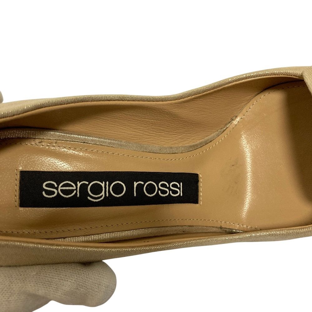 Other Other Sergio Rossi SR1 Leather Pumps Leather Shoes DUTY FREE for USA Size ONE SIZE - 6 Thumbnail