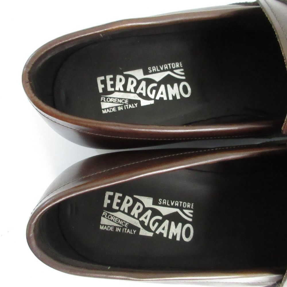 Salvatore Ferragamo Salvatore Ferragamo Salvatore Ferragamo Gancini Embossed Leather Loafers Leather Shoes DUTY FREE for USA Size ONE SIZE - 5 Thumbnail