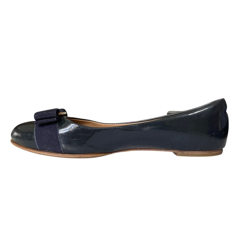 Salvatore Ferragamo Salvatore Ferragamo Salvatore Ferragamo Vara Patent Leather Flats Leather Shoes DUTY FREE for USA Size ONE SIZE - 4 Thumbnail