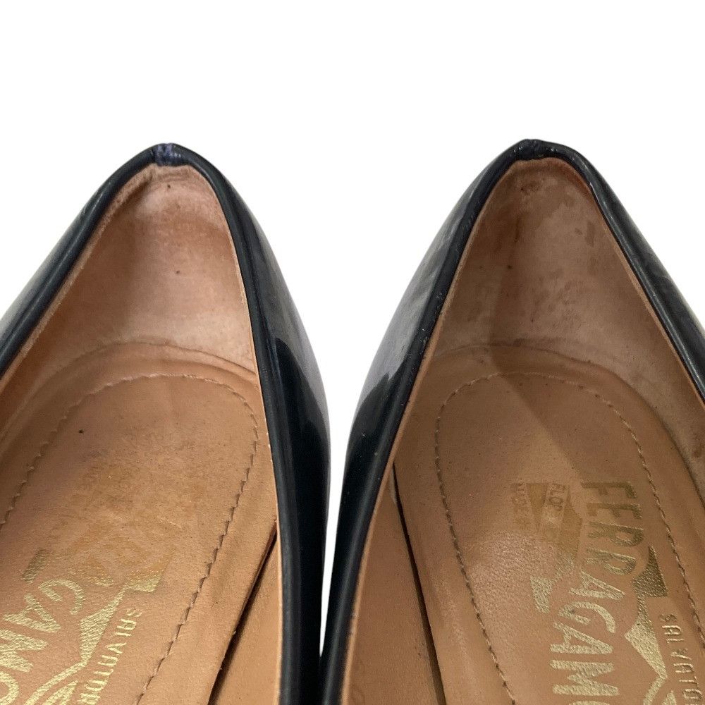 Salvatore Ferragamo Salvatore Ferragamo Salvatore Ferragamo Vara Patent Leather Flats Leather Shoes DUTY FREE for USA Size ONE SIZE - 3 Thumbnail