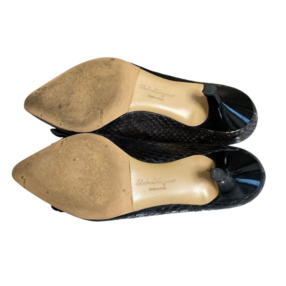 Salvatore Ferragamo Salvatore Ferragamo Salvatore Ferragamo Python Pumps Leather Shoes DUTY FREE for USA Size ONE SIZE - 8 Thumbnail