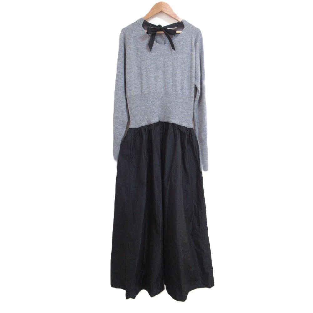 Other Other T-mat Masaki-Paris Knit Docking Flare Dress Textile Dresses DUTY FREE for USA Size ONE SIZE - 2 Thumbnail