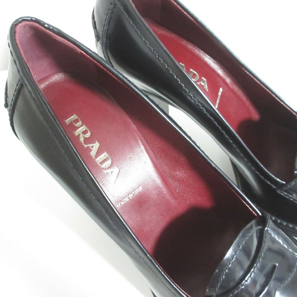 Prada Prada Prada Chunky Heel Loafer Pumps Leather Shoes DUTY FREE for USA Size ONE SIZE - 6 Thumbnail