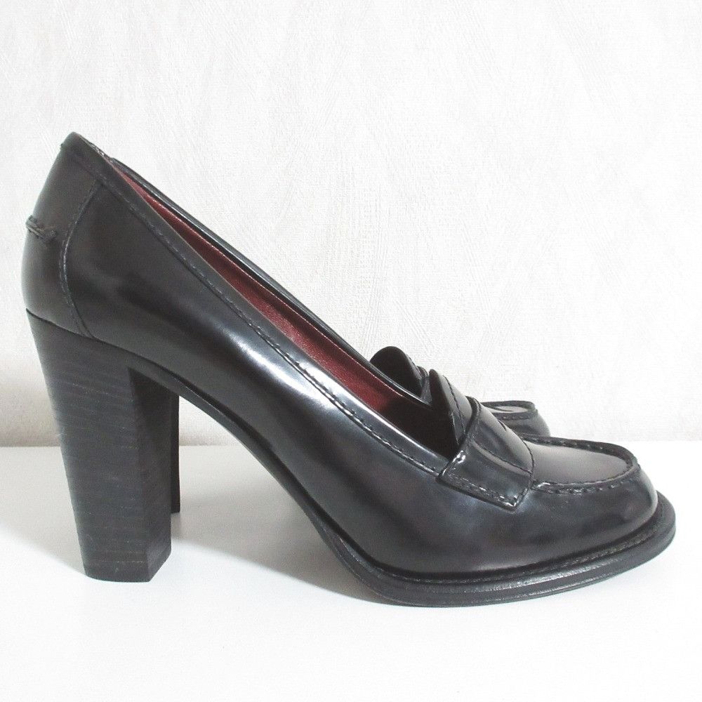 Prada Prada Prada Chunky Heel Loafer Pumps Leather Shoes DUTY FREE for USA Size ONE SIZE - 2 Thumbnail