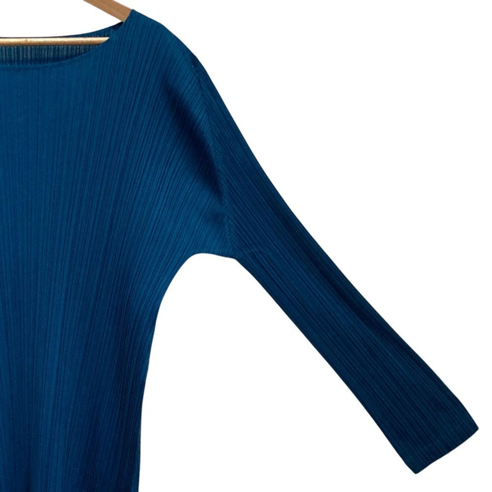 Issey Miyake Issey Miyake Pleats Please Issey Miyake Pleated Long Sleeve Dress Textile Dresses PP71-JT123 DUTY FREE for USA Size ONE SIZE - 3 Thumbnail
