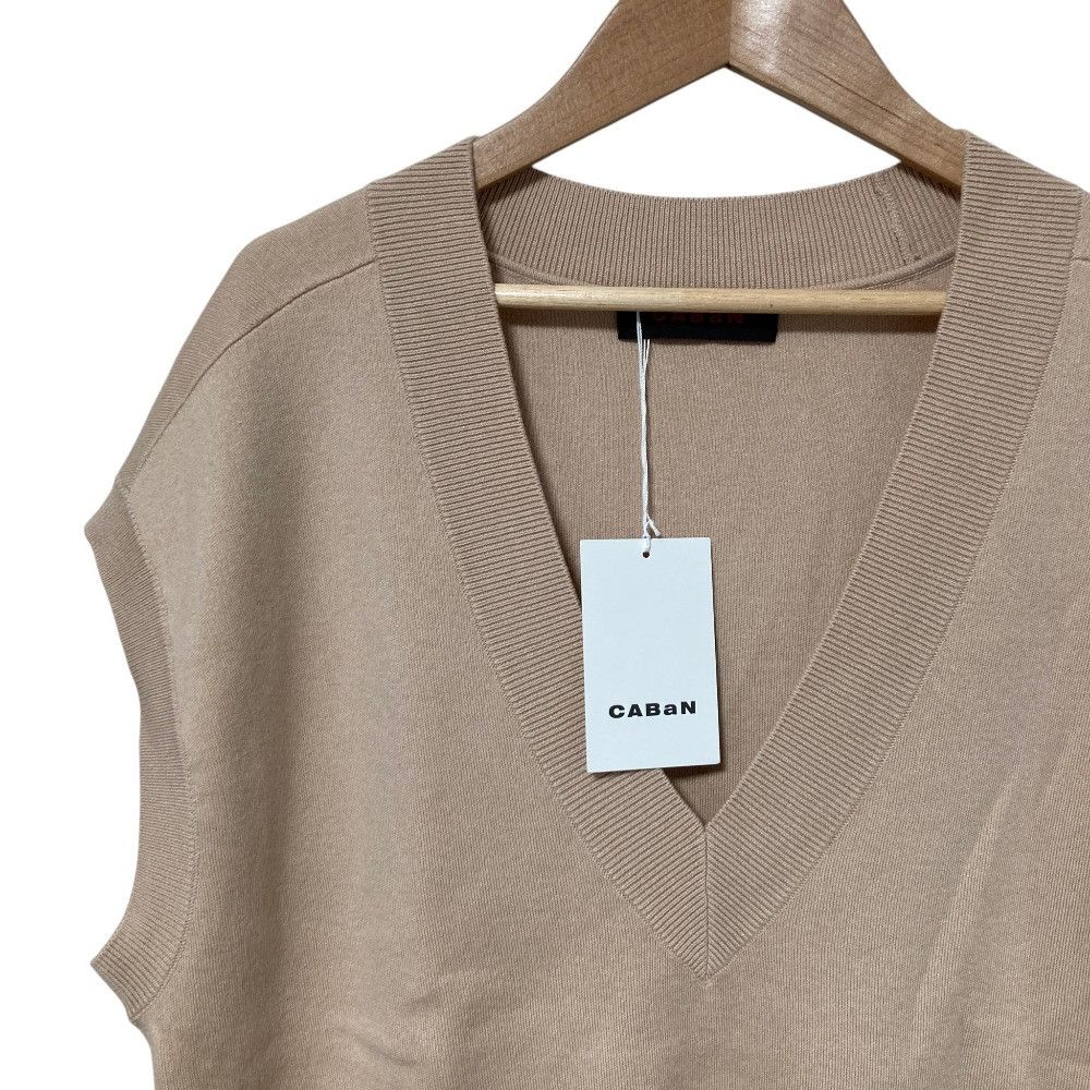 Other Other CABaN Cotton Cashmere V Neck Knit Vest Textile Tops 59-02-34-02005 DUTY FREE for USA Size ONE SIZE - 3 Thumbnail