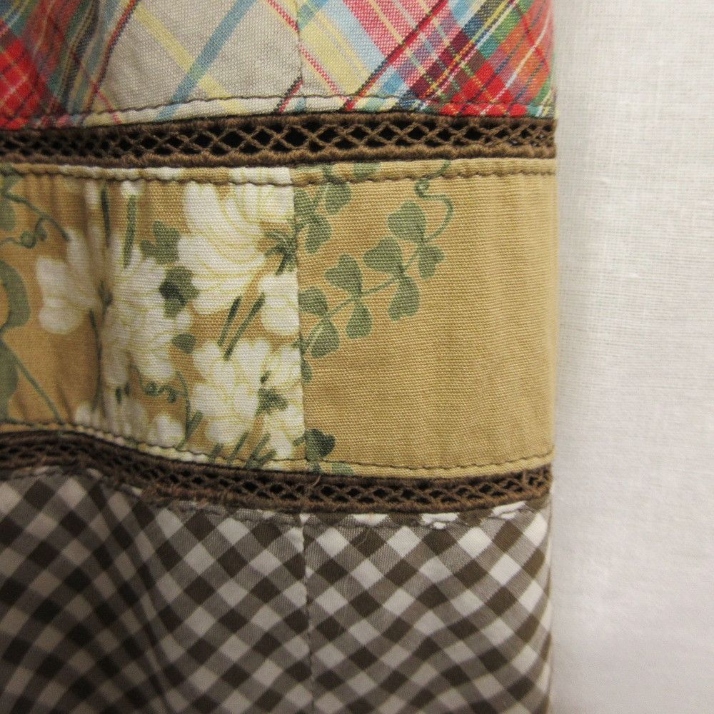 Other Other PINK HOUSE Flower Print Check Long Skirt Textile Skirts DUTY FREE for USA Size ONE SIZE - 3 Thumbnail
