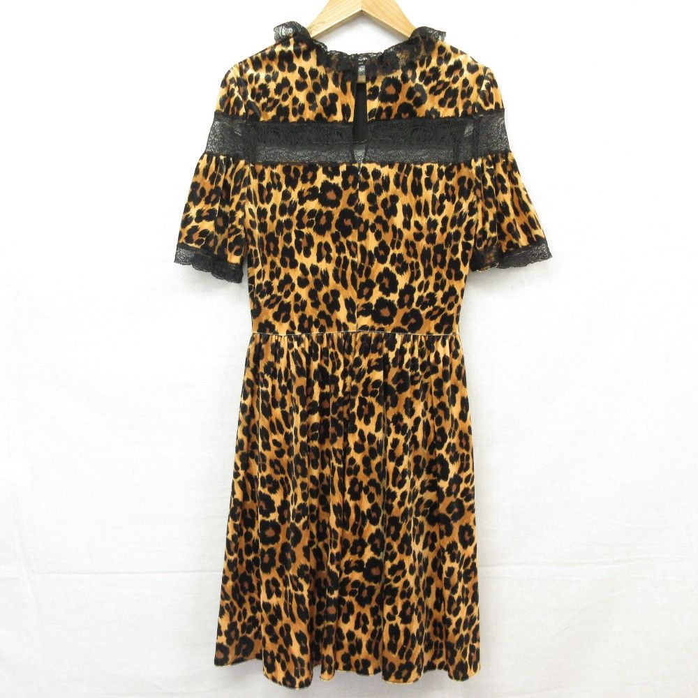 Other Other Blugirl Blumarine Velour Leopard Dress Textile Dresses DUTY FREE for USA Size ONE SIZE - 2 Thumbnail
