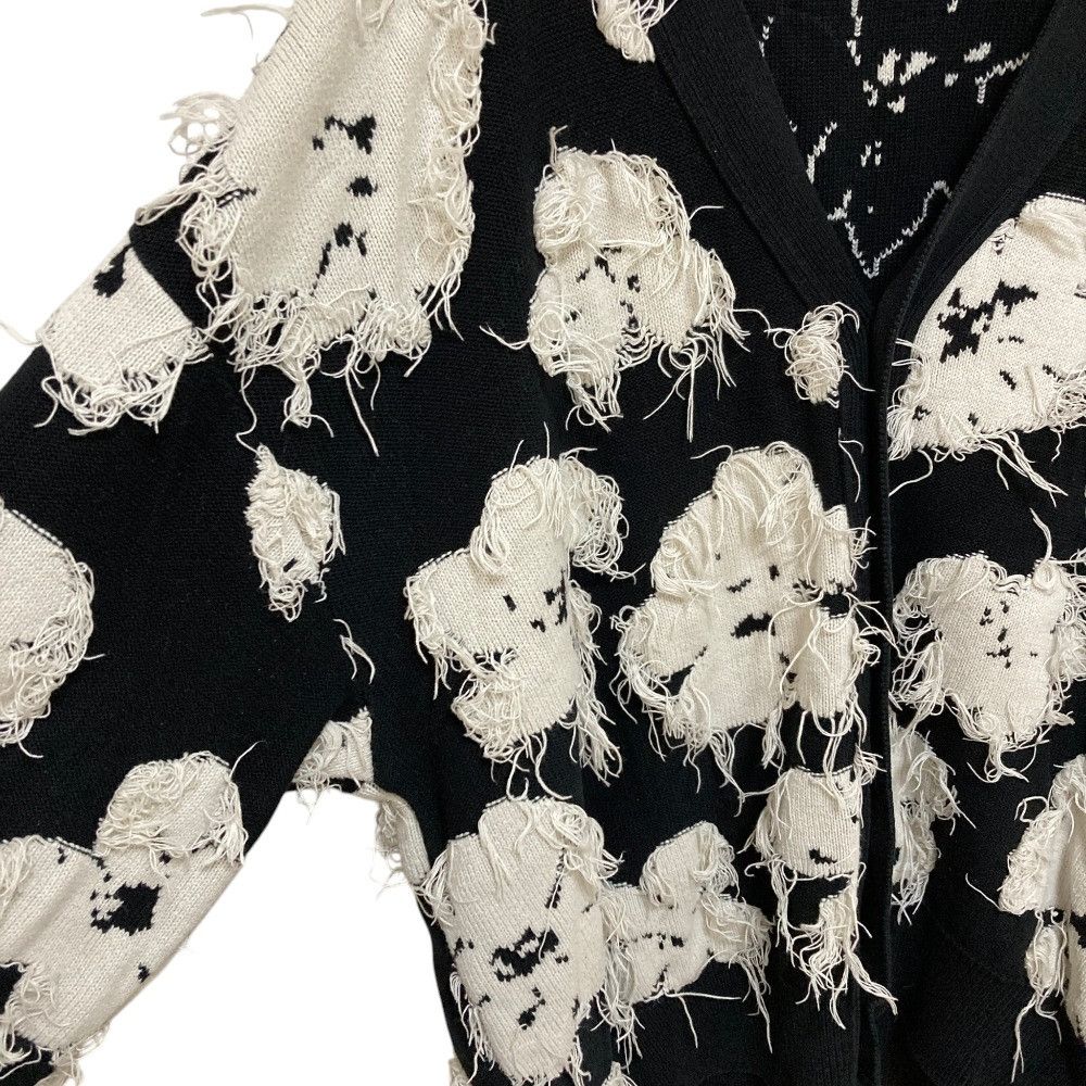 Other Other MAISON SPECIAL Neo Grunge Flower Cut Jacquard Cardigan Textile Tops 11222361327 DUTY FREE for USA Size ONE SIZE - 2 Thumbnail