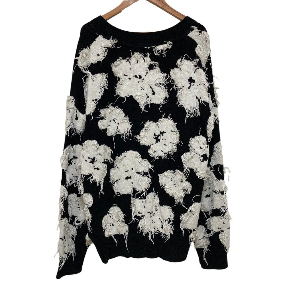 Other Other MAISON SPECIAL Neo Grunge Flower Cut Jacquard Cardigan Textile Tops 11222361327 DUTY FREE for USA Size ONE SIZE - 3 Thumbnail