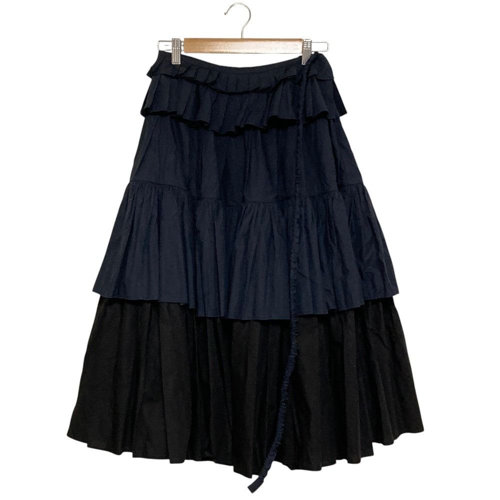 Other Other Plan C Frill Tiered Skirt Textile Skirts GOCAD57AHZTC001 DUTY FREE for USA Size ONE SIZE - 3 Thumbnail