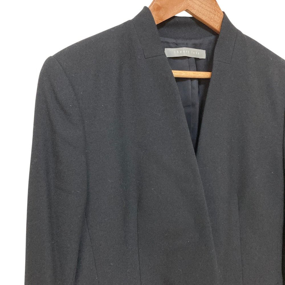 Theory Theory Theory luxe SAXONY SOFT Collarless Jacket Textile Outerwear DUTY FREE for USA Size ONE SIZE - 2 Thumbnail
