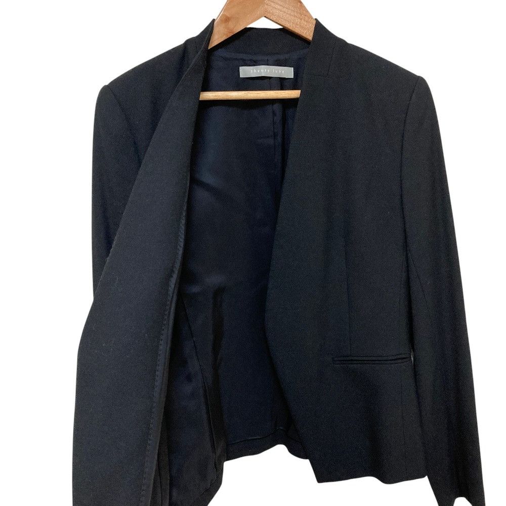 Theory Theory Theory luxe SAXONY SOFT Collarless Jacket Textile Outerwear DUTY FREE for USA Size ONE SIZE - 3 Thumbnail