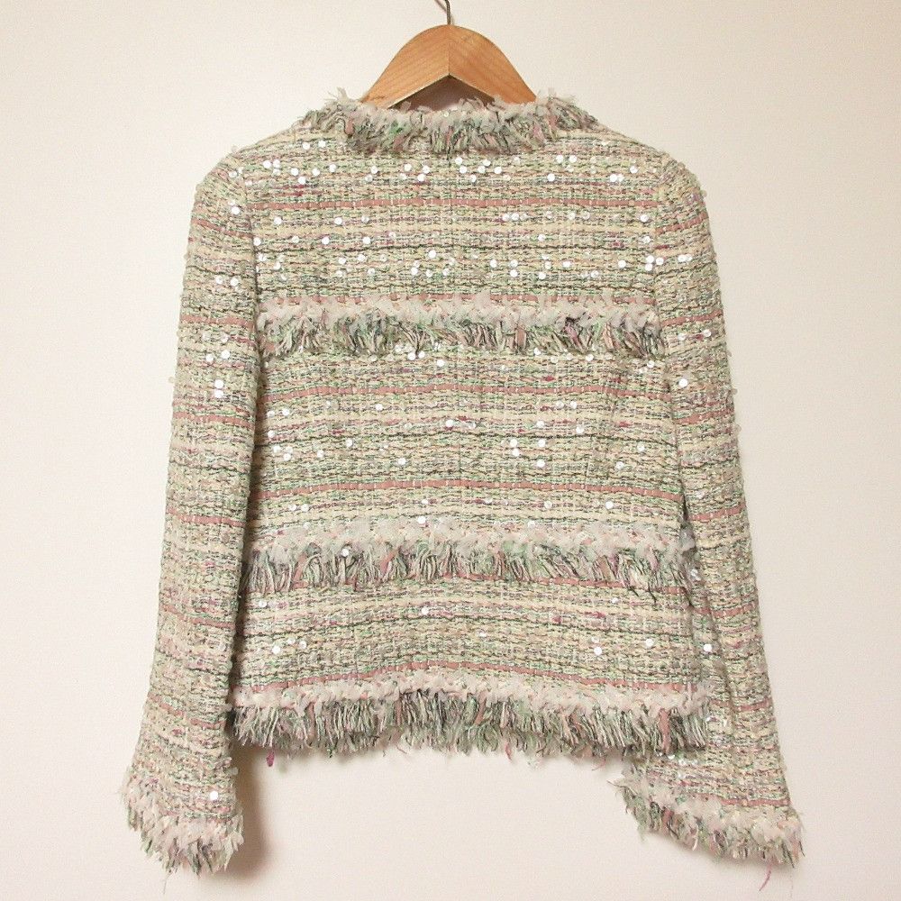 Other Other Rene Tweed Collarless Jacket Textile Outerwear DUTY FREE for USA Size ONE SIZE - 2 Thumbnail