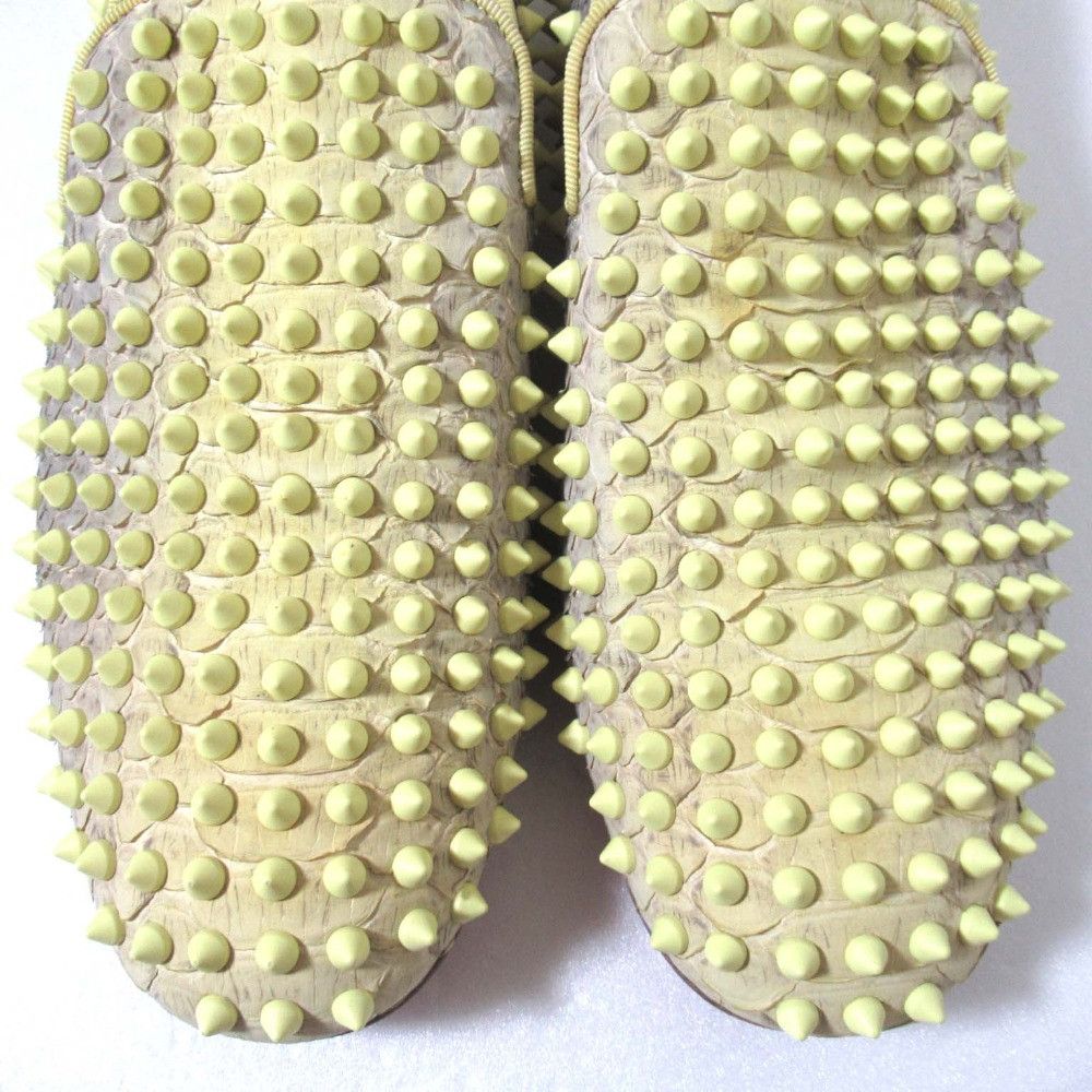 Christian Louboutin Christian Louboutin Christian Louboutin Rollerboy Spikes Slip-on Sneakers Leather Shoes DUTY FREE for USA Size ONE SIZE - 4 Thumbnail