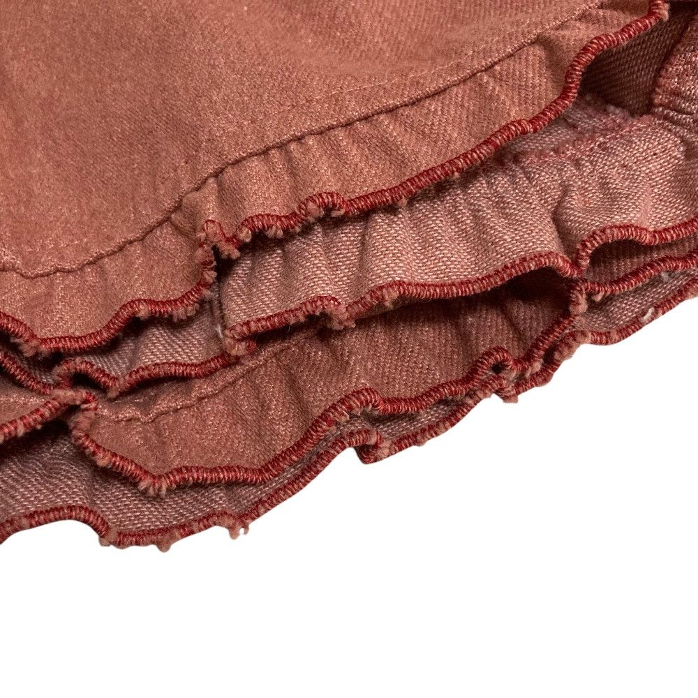 Other Other PINK HOUSE Flower Embroidered Frill Denim Skirt Textile Skirts A2123FSY375 DUTY FREE for USA Size ONE SIZE - 6 Thumbnail